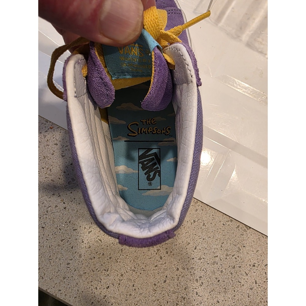 Vans Sk8-Hi The Simpsons Sneakers Lisa Simpson For President Shoes Size M5.5 W7 - Picture 4 of 16